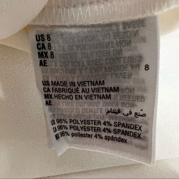 INC Pants High Rise Wide Leg Washed White Side Zipper 8 Women’s - Picture 12 of 16